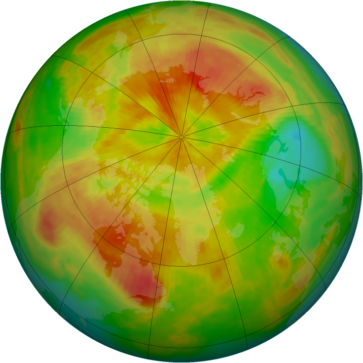 Arctic ozone map for 08 May 2002